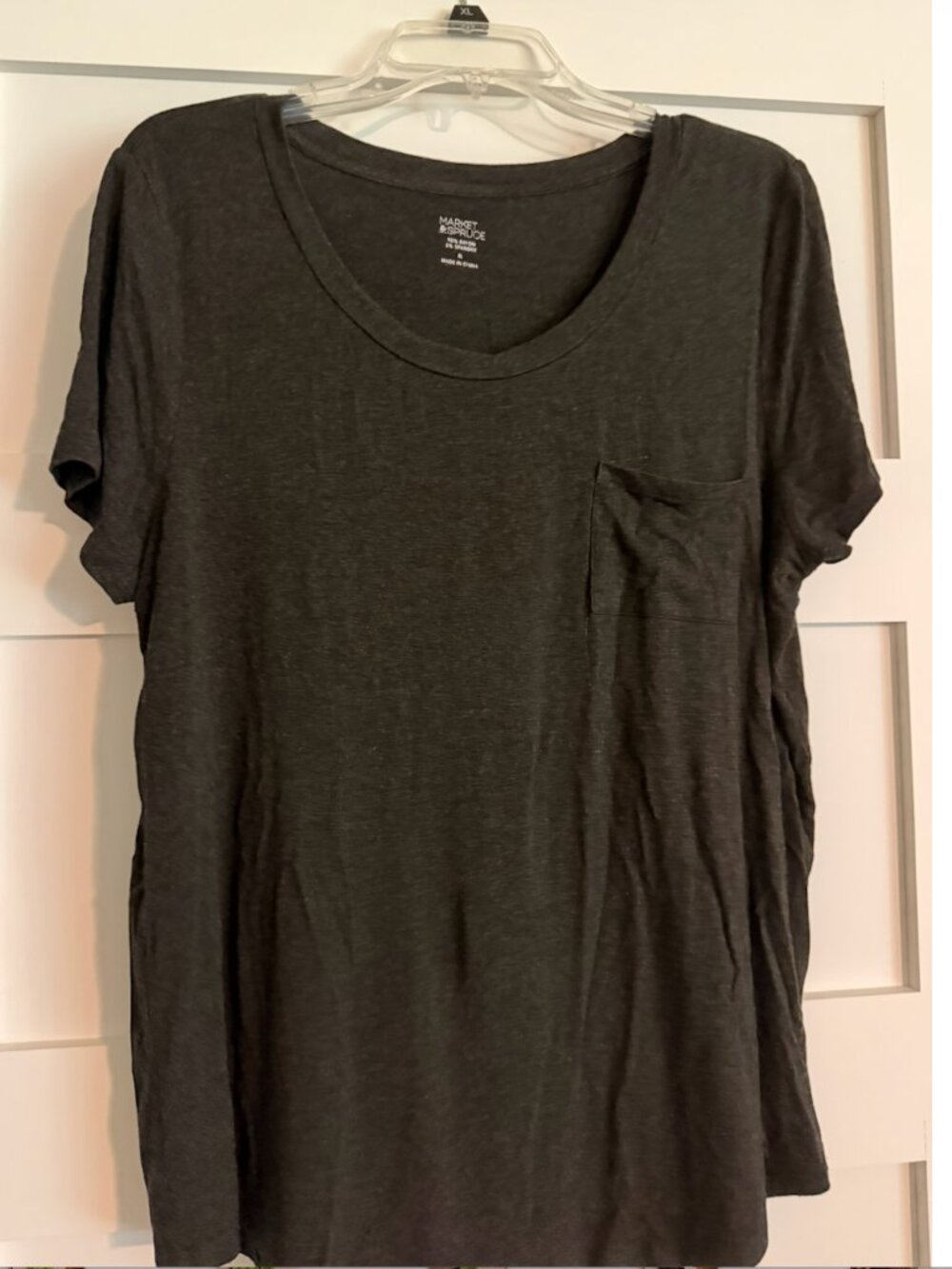 Market & Spruce Grey Pocket Tee